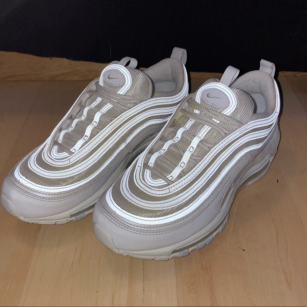 white 97 air max sneakers for women
